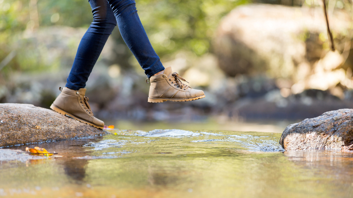 Stepping water